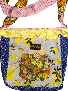 Matilda Jane 2017 "Lemon Zest Joey" Reversible Boho Hobo Bag